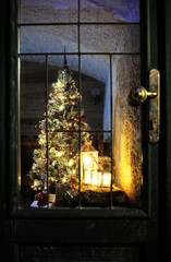 illuminated christmas tree