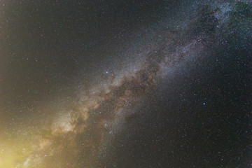 night sky with a milky way landscape