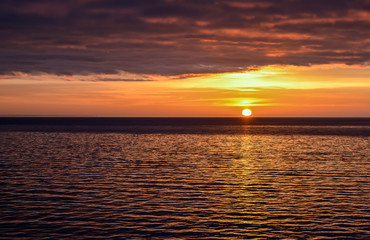 Sea sunset