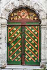 Multicoloured door