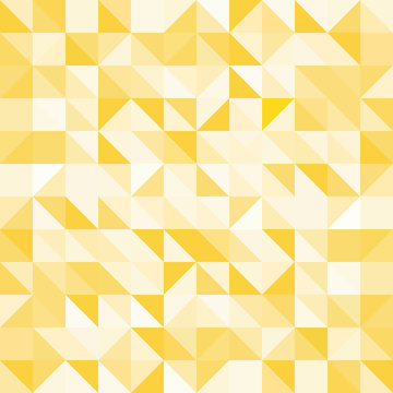 Abstract yellow triangle and square in yellow or white color pattern, Vector illustration