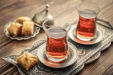 Papier Peint photo autocollant Theé Cup of turkish tea