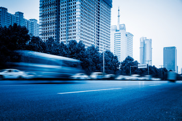 Obraz premium in tianjin city,china,blue toned.