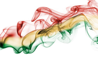 Bolivia national smoke flag