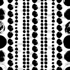 Seamless black and white hand drawn pattern
