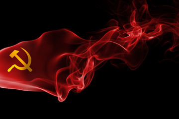 Communist smoke flag