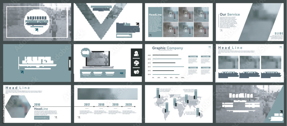 Aufkleber Business presentation slides templates from infographic elements. Can be used for presentation, flyer and leaflet, brochure, corporate report, marketing, advertising, annual report, banner, booklet.