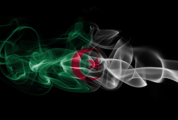 Algeria national smoke flag