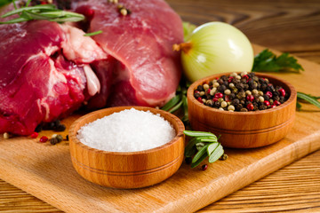 salt and pepper on the table