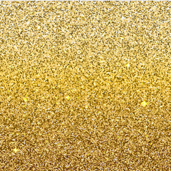Golden gradient glittering background. Ombre sparkling backdrop