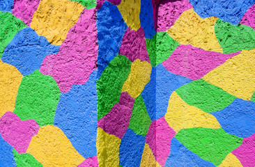 Wall Pastel Paints Colors Shapes Background