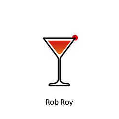 Rob Roy cocktail icon