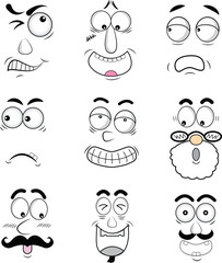 cartoon eyes in vector