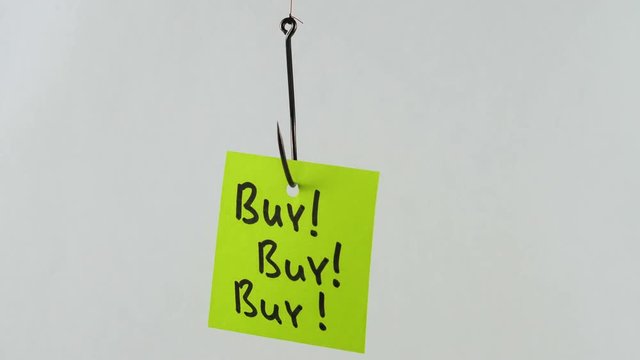 Illustration, on fishhook Buy