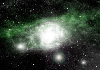 galaxy in a free space