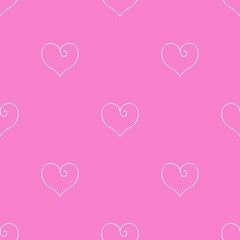 Fototapeta na wymiar Heart vector illustration. pink сloth scrapbooking.