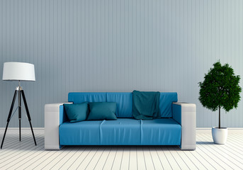 3D rendering of interior modern living room 