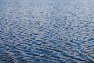 Background texture of a calm blue lake