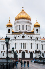 Fototapeta na wymiar Cathedral of Christ the Saviour, Moscow, Russia