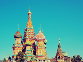 Fototapeta na wymiar Intercession Cathedral at Moscow