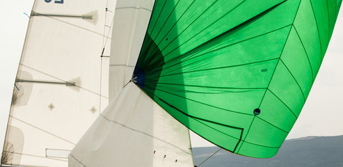 Green spinnaker