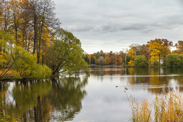 Big lake, Catherine Park, Pushkin, Russia