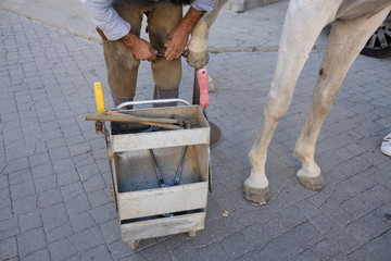 blacksmith at work