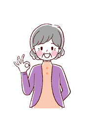 高齢女性　OK