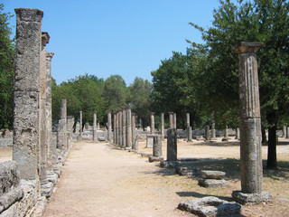Archaeological site of Olympia Peloponnese Greece