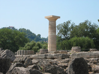 Archaeological site of Olympia Peloponnese Greece