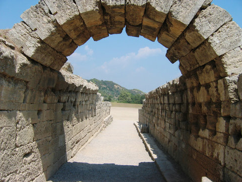 Archaeological Site Of Olympia Peloponnese Greece