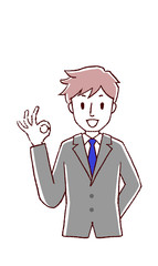 ビジネスマン　OK