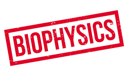 Fototapeta premium Biophysics rubber stamp. Grunge design with dust scratches. Effects can be easily removed for a clean, crisp look. Color is easily changed.