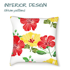 design cushions home interior, seamless vector abstract pattern - 176974409