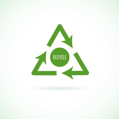 Recycle isolated icon illustration on white background