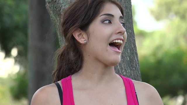 Pretty Hispanic Peruvian Woman