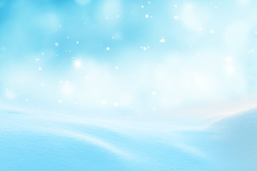 Merry christmas and happy new year greeting card with copy-space.Christmas background.Winter landscape with snow