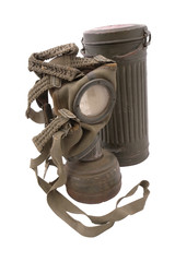 German gas mask with case.