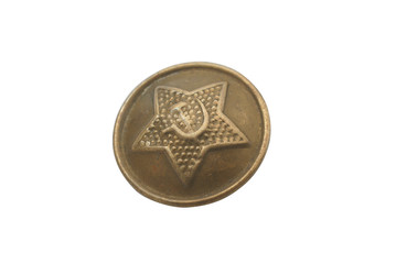 Button from soviet (USSR) uniform