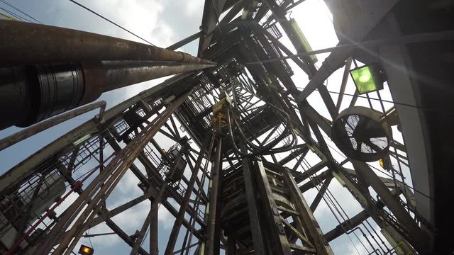 Top Drive System (TDS) Spinning for Oil Drilling Rig - Oilfield Industry
