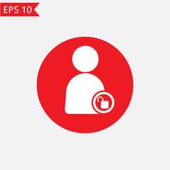 User unlock icon Vector.
