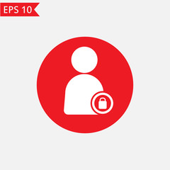 User lock icon Vector.