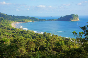 Obraz premium The bay and National Park of Manuel Antonio, Costa Rica
