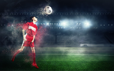 He is going to become a champ. Mixed media