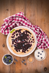 Blueberry tart. 