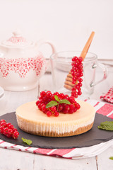 Redcurrant cheesecake. 