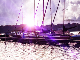 Segelboote auf der Havel in Berlin Brandenburg