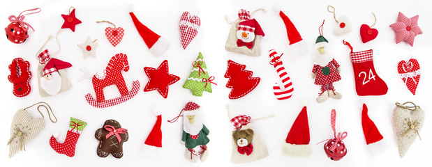 Christmas decoration white background Holidays