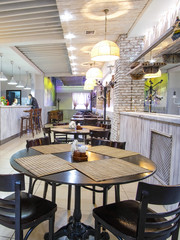Interier of a cafe