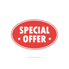 Special offer label vector